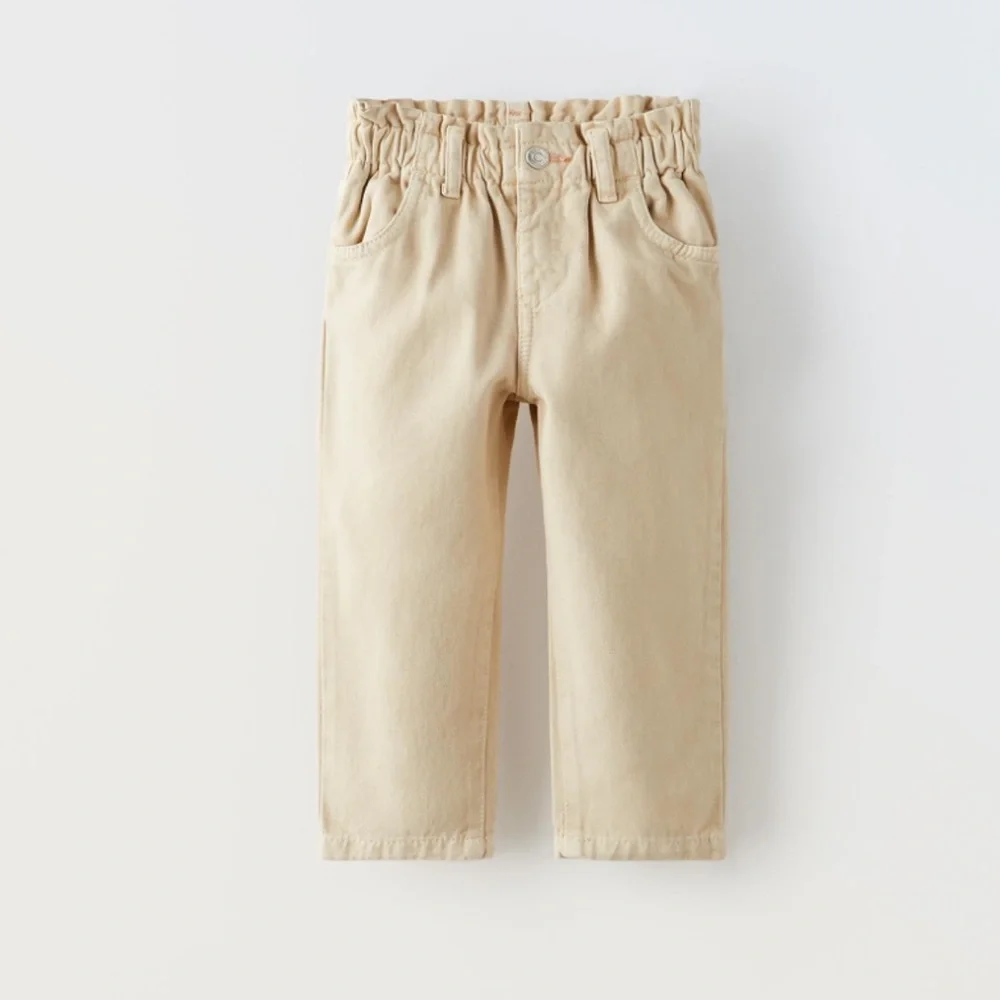 Zara Kids garment dyed twill pants jeans